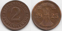Weimarer Republik 2 Rentenpfennig Kupfer -
