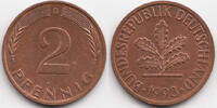 BRD 2 Pfennig Stahl/kupferplattiert -