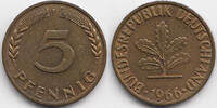 BRD 5 Pfennig Stahl/tombakplattiert -