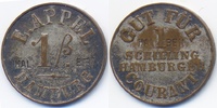 Gut für 1/2 Schilling ohne Jahr Hamburg - Hamburg E. Appel Hamburg (Menzel 10447.5) sehr schön+