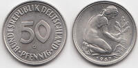 50 Pfennig 1967 G BRD Kupfer/Nickel fast stempelglanz - matt