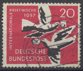Bund 20 Pfennig Internationale Briefwoche - gestempelt