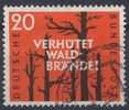 Bund 20 Pfennig Waldbrandverhütung - gestempelt
