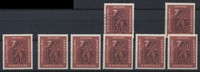 Bund 7 Pfennig Briefmarken-Ausstellung – Lot 8 Marken gestempelt/postfrisch
