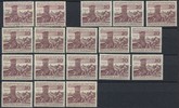 Bund 20 Pfennig 2000 Jahre Mainz – Lot 18 Marken gestempelt/postfrisch