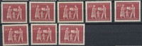 Bund 20 Pfennig Cralog und Care – Lot 8 Marken postfrisch