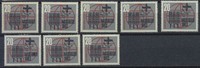 Bund 20 Pfennig Misereor – Lot 8 Marken postfrisch