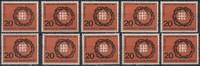 Bund 20 Pfennig 11. Evangelischer Kirchentag – Lot 10 Marken postfrisch