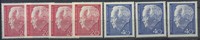 Bund 20 und 40 Pfennig Bundespräsident Lübke – Lot 3 Sätze und 1x 10 Pf. postfrisch