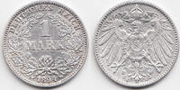 Kaiserreich 1 Mark großer Adler - Silber -
