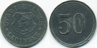 Bayern 50 Pfennig Lauingen - Zink ohne Jahr (Funck 278.3b) -