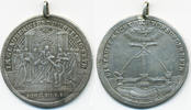 Silbermedaille o.J. (19.Jhd) Religion Auf die Taufe sehr schön - gehenkelt