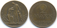 2 Mark 1924 Sachsen - Falkenstein Priv. Bürger-Schützen-Gesellschaft (Menzel 7202.1) sehr schön/vorzüglich