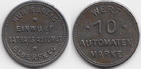 10 Pfennig ohne Jahr Rheinprovinz - Elberfeld Rathaus Automat Elberfeld (H.305) fast vorzüglich - minimal fleckig