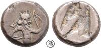 Siglos ca. 375-340/330 v. Chr. Persische Großkönige Sardeis, Artaxerxes II (404-359) bis Dareios III (336-330), schöne Tönung, ss