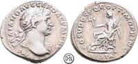 Denar 111 n. Chr. Trajan (98-117) Rom, Portrait / Vesta mit Palladium und Szepter, ss