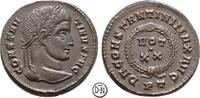Constantin I der Große (306-337) Follis Ticinum, Kopf / Vota im Lorbeerkranz, attraktives Exemplar, -