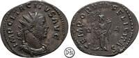 Tacitus (275-276) Antoninian Lugdunum, Büste / Felicitas mit Caduceus und Cornucopiae, gutes Portrait, -