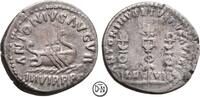Marcus Aurelius (161-180) Denar Roma, Restitutionsprägung, Galeere / Aquila zwischen Standarten, interessat, -