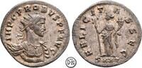 Probus (276-280) Antoninian Ticinum, Büste / Felicitas, beeindruckende Büste, gut erhaltener Silbersud, -