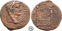 Tiberius Caesar (4-14) As Lugdunum, Kopf / Altar von Lyon, unter Augustus geprägt, gutes Portrait, -