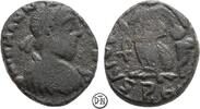Johannes (423-425) AE 4 Roma, Büste / Victoria mit Captivus, seltene Variante, gut lesbar, -
