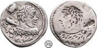 P. Cornelius Lentulus Marcellinus (Münzmeister) Denar (Fehlprägung, Brockage) Roma, Herculesbüste / Inkuser Abdruck der Vorderseite, sehr selten, -