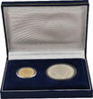 LIECHTENSTEIN 50 und 10 Franken 1988, Bern. Franz Josef II., 1938-1989. Proof im Originaletui