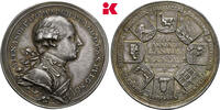 BRANDENBURG IN FRANKEN Silbermedaille Von großer Seltenheit. Christian Friedrich Karl Alexander, 1757-1791. -