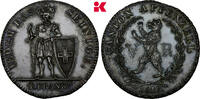 SCHWEIZ 4 Franken R. Auflage: 1.850 Exemplare Kanton. -