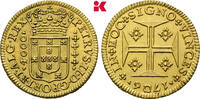 PORTUGAL 4.800 Reis (Nennwert: 4.000 Reis) Peter II., 1683-1706. -