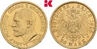 MECKLENBURG-STRELITZ 20 Mark RR Auflage: 1.000 Exemplare. Adolf Friedrich V., 1904-1914. -