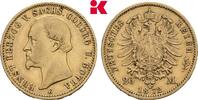 SACHSEN-COBURG UND GOTHA 20 Mark Von großer Seltenheit. Auflage: 1.000 Exemplare Ernst II., 1844-1893. -