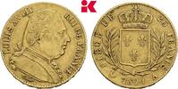 FRANKREICH 20 Francs Louis XVIII, 1814, 1815-1824. -