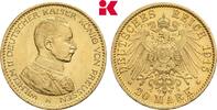 PREUSSEN 20 Mark Seltener Jahrgang. Wilhelm II., 1888-1918. -