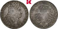 FRANKREICH Ecu aux trois couronnes 1714 B, Rouen. Louis XIV, 1643-1715. VF, kl. Randfehler