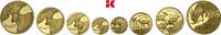 SÜDAFRIKA Natura-Prestige-Set von 1, 1/2, 1/4 und 1/10 Unze 2007. Auflage: 700 Exemplare. Republik seit 1960. Proof im Originaletui mit Zertifikat
