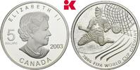 KANADA 5 Dollars (1 Unze) 2003 Elizabeth II., 1952-2022. Proof
