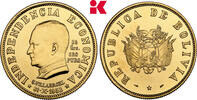 BOLIVIEN 35 Gramos (50 Bolivianos) Auflage: 2.857 Exemplare. Republik. -
