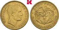 KOLUMBIEN 10 Pesos Republik ab 1886. -