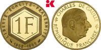 FRANKREICH 1 Franc 1988. Auflage: 20.000 Exemplare. 5. Republik seit 1958. Proof