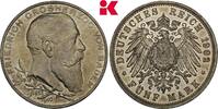BADEN 5 Mark 1902. Friedrich I., 1852-1907. EF