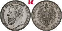BADEN 5 Mark 1875. Friedrich I., 1852-1907. EF