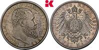WÜRTTEMBERG 2 Mark 1913. Wilhelm II., 1891-1918. Hübsche Patina, Proof