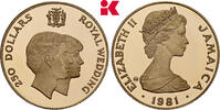 JAMAIKA 250 Dollars Auflage: 1.491 Exemplare. Elizabeth II, 1952-2022. -