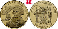 JAMAIKA 100 Dollars Im Papp-Blister der Franklin Mint. Elizabeth II, 1952-2022. -