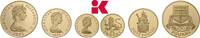 GIBRALTAR Set von 100, 50 und 25 Pounds 1975. Elizabeth II, 1952-2022. Proof, Hairlines, im Originaletui
