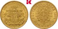 HAMBURG 20 Mark 1876. Freie und Hansestadt. AU