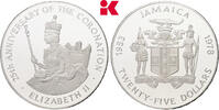 JAMAIKA 25 Dollars Auflage: 25.000 Exemplare. Elizabeth II, 1952-2022. -