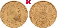 W&Uuml;RTTEMBERG 20 Mark 1898. Wilhelm II., 1891-1918. Vorz&uuml;glich 9,295.09 元  ＋  115.90 元 运费